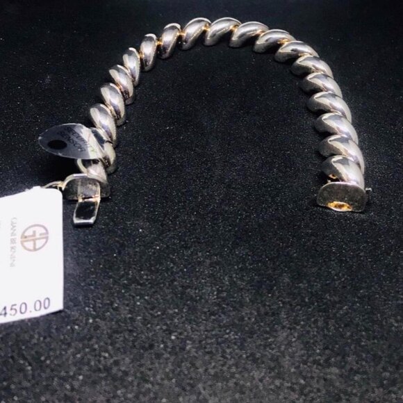 Giani Bernini San Marco Bracelet – Sterling Silver 925, Made in Italy, 3/8” Wide - Picture 1 of 8